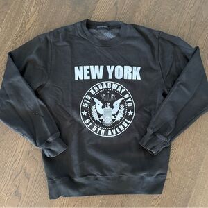 Brandy Melville Black Graphic Sweater